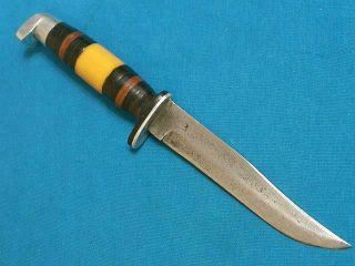 Vintage Weske Usa Pathfinder Hunting Skinning Bowie Knife Knives Fishing Antique