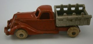 Cast Iron Toy Stake Truck By Hubley Toy Co.  From The Early 1900 