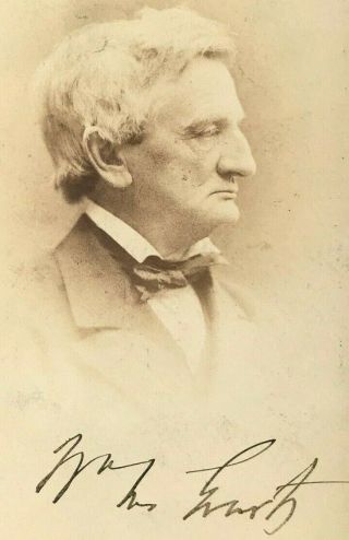 William M.  Evarts Pres.  Andrew Johnson Impeach Counsel 1885 SIGNED Cabinet Photo 2