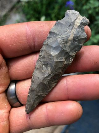 Pa/ny/md/nj 3 " Onondaga Chert Archaic Point Indian Artifact Arrowhead