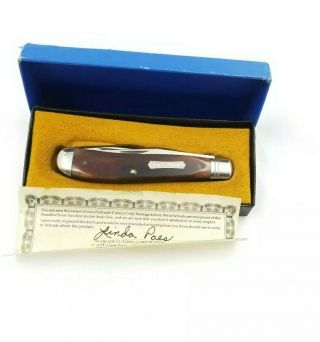 Vintage 1986 Heritage Schrade Usa 2941 Trapper Pocket Knife - - Limited Run