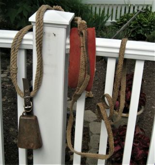 Vintage Bullriding Gear / Rope / Equipment Including Bell Great Decorators Piece