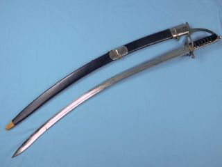 Vintage India Made Germany German WW1 Officer ' s Sword w/Scabbard 3