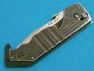 Rare Vintage Cold Steel Ak - 47 Alum Axis Lock Folding Hunter Survival Bowie Knife