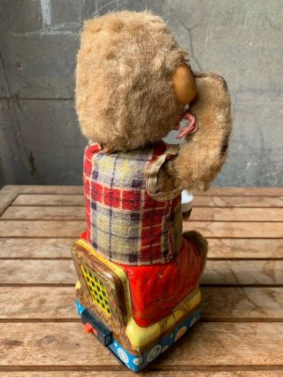1950 ' S ALPS JAPAN VINTAGE BLOWING MONKEY,  BATTERY OPERATED 3