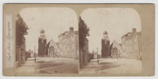 Hampshire Stereoview - Lymington And A View Of The High Street