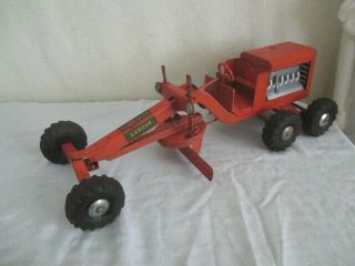 Vintage Pressed Steel Structo Road Grader Maintainer Construction Tin Toy
