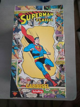 Superman Classic Carousel 2001 Schylling Tin Toy