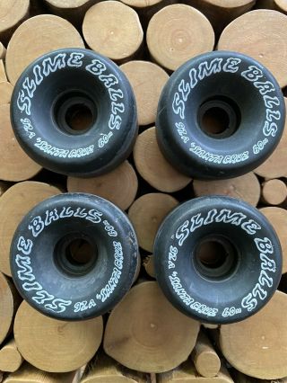 Vintage Santa Cruz Slime Balls Wheels 92a/60mm Euc First Generation Natas
