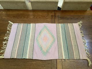 Vintage Navajo Rug Blanket Native American Indian Weaving Tapestry