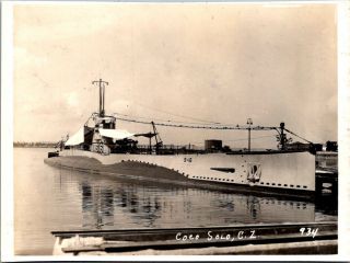 Photograph 5x3.  5: Panama Canal Zone: Submarine S - 16 Us Navy Coco Solo