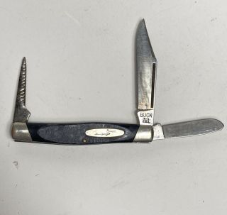 Vintage Buck Rancher Model 319 Three Blade Pocket Knife Usa Stockman 4” Delrin