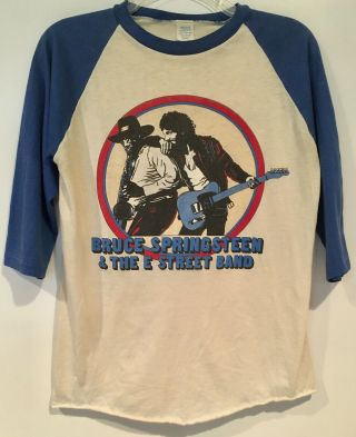 Vintage Bruce Springsteen 1980 - 81 World Tour Concert Jersey - Style T - Shirt - Med