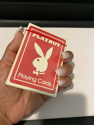 Playboy Gem Vtg Playing Cards Deck W/ Perforated Stamp