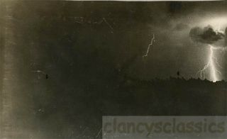 1913 Abstract Thunderstorm Belfry Montana Taken By Claude Whitlock Rppc