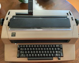 Vintage Ibm Correcting Selectric Iii Electric Typewriter Tan