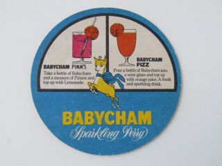 Beer Coaster Babycham Sparkling Perry Drinks: Pimm 
