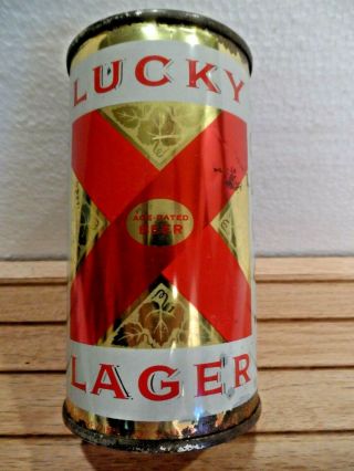 Lucky Lager Flat Top Beer Can (san Francisco,  Ca. )