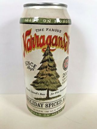 Narragansett Beer Holiday Spiced Ale 16oz Can 2018 Limited Rhode Island