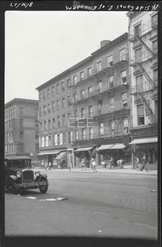 1927 N Canal St @ E Elizabeth St Manhattan York City Nyc Photo Negative U68