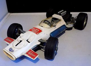 Vintage Tinplate Clockwork Schuco Brabham - Ford F1 Racing Car.  Germany.  As Found 3