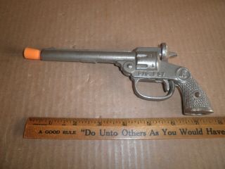 Great Old Cast Iron " Big Boy " Toy Cap Gun Pistol C.  1930 