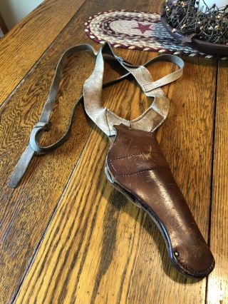 Vintage Heiser 125 Leather Shoulder Holster For Colt M1911 Government.  45 Pistol