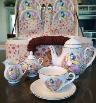 Beatrix Potter Tea Set Jemima Puddleduck - Reutter Porcelain - Germany