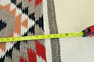 Southwest Native American Handwoven Vintage Wool Rug 34.  5 x 19.  5 2