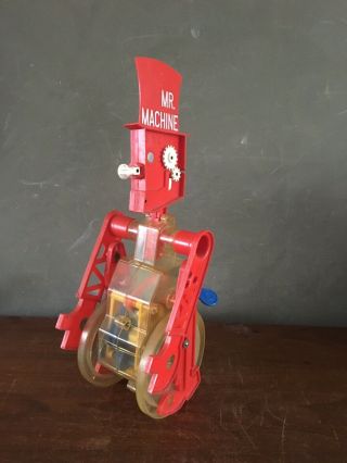 Vintage 1977 Ideal Mr.  Machine Gear Robot Wind - up Walking Toy 2