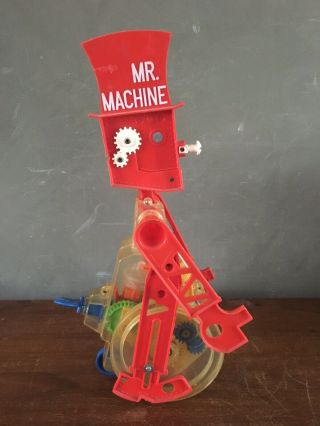 Vintage 1977 Ideal Mr.  Machine Gear Robot Wind - up Walking Toy 3