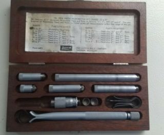 Vintage Lufkin Machinist Inside Micrometer Set No.  680 Complete