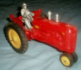 Vintage Slick 1/16 Scale Massey Harris 44 Toy Farm Tractor with driver 2