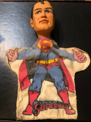 1965 Ideal Toy Corp.  Superman Hand Puppet