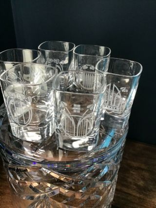 Art Neuvau Shot Glasses Vintage Set Of 6 Heavy Glass Weighted Bottoms