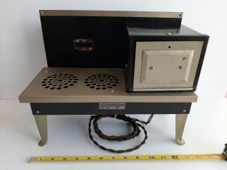Vintage 1930’s Metal Ware Corp.  Electric Children’s Stove And Oven