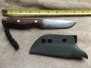 Brian Teague Bush Craft Knife W/ Custom Kydex Sheath