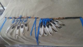 Native American Hand Crafted Dance Sticks Pow Wow