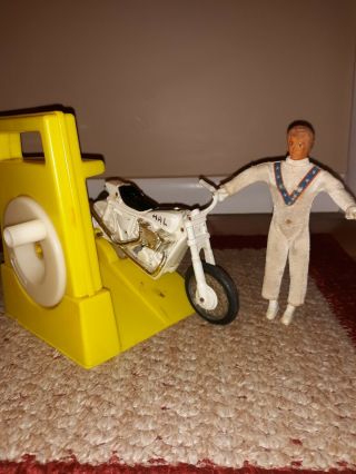 Vintage Evel Knievel Ideal Stunt Cycle Vintage 1970s Toys Motorcycle