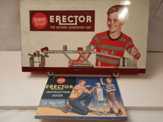 Vintage Gilbert Erector Set,  1959,  The Action Conveyor Kit,  Model 10063