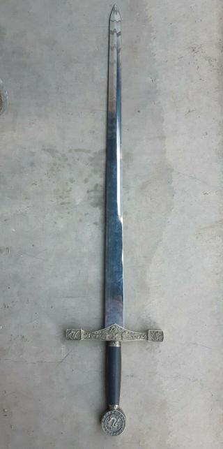 45 " Medieval Excalibur King Arthur Crusader Sword