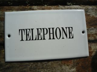 Plaque De Porte Emaillee " Telephone " Email Neuf Fabrique En France Affaire