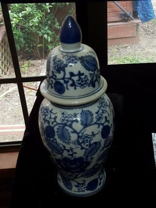Chinese Ginger Jar Blue And White