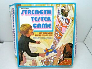 Vintage 1972 Multiple Toymakers Strength Tester Game Factory 1970 