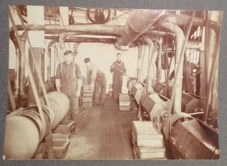 Rare 1890’s American Factory Belt Driven Machines Operating Cabinet Photo