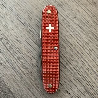 Victorinox Alox Pioneer Swiss Army Knife - Old Cross,  Red Scales,  Nickel Spacer