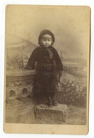 19th Century Children - 1800s Cabinet Card Photograph - H.  E.  Rinehart Of Denver