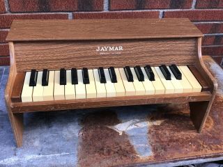 Vintage Wooden Jaymar Child’s Piano Toy Made Usa