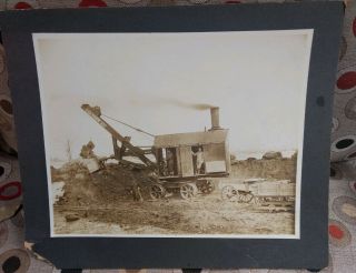 Large Gelatin Silver Image Of Thew Steam Shovel At Work,  Lorain,  Ohio