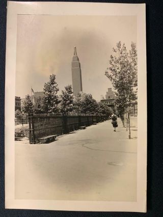 1939 Empire State Bldng 36th St W 1st Av Manhattan Nyc Old Photo U343